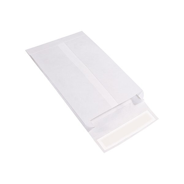 Bsc Preferred 10 x 13 x 2'' White Expandable Tyvek Envelopes, End Opening, 100PK BUY00017014 - main